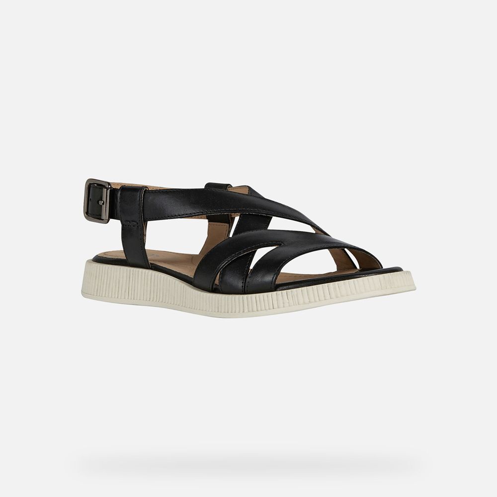 Sandalias Geox Senhora Pretas - Taormina - DSFWQ2049